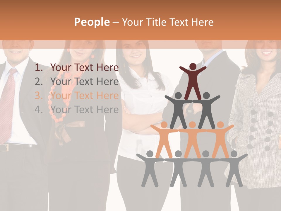 A Group Of People Standing Next To Each Other PowerPoint Template