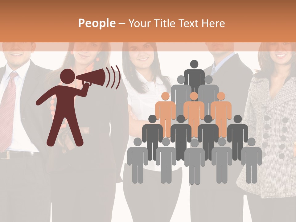 A Group Of People Standing Next To Each Other PowerPoint Template
