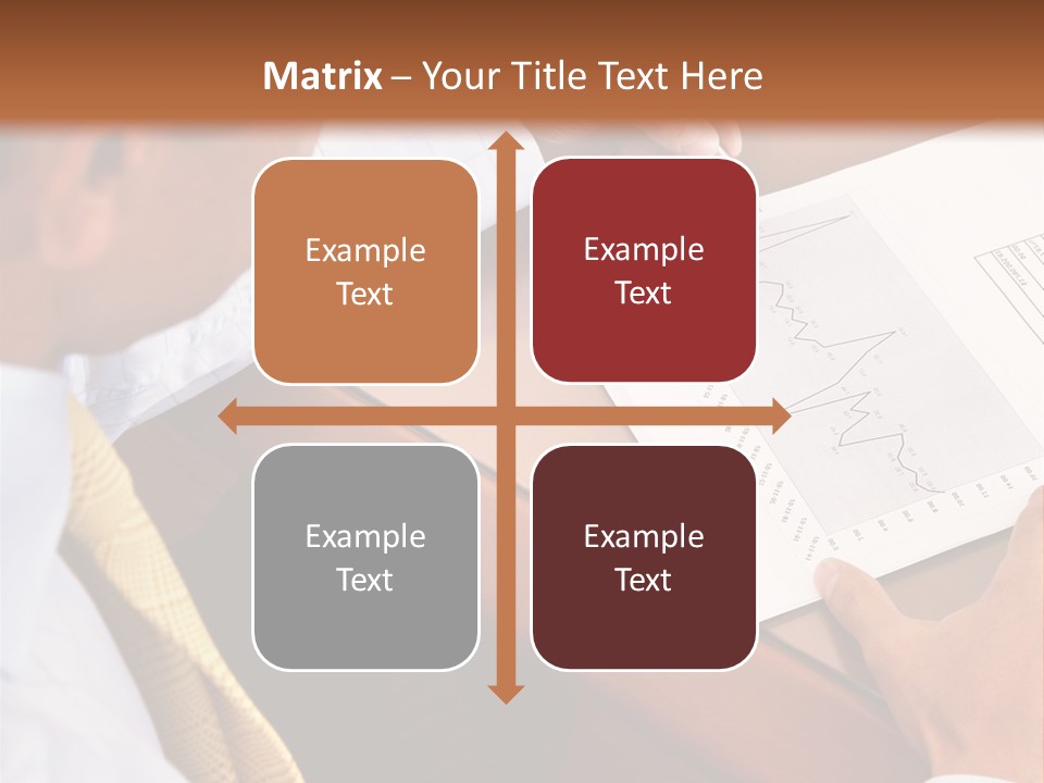 A Man Sitting At A Desk Writing On A Piece Of Paper PowerPoint Template