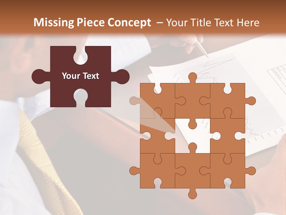 A Man Sitting At A Desk Writing On A Piece Of Paper PowerPoint Template