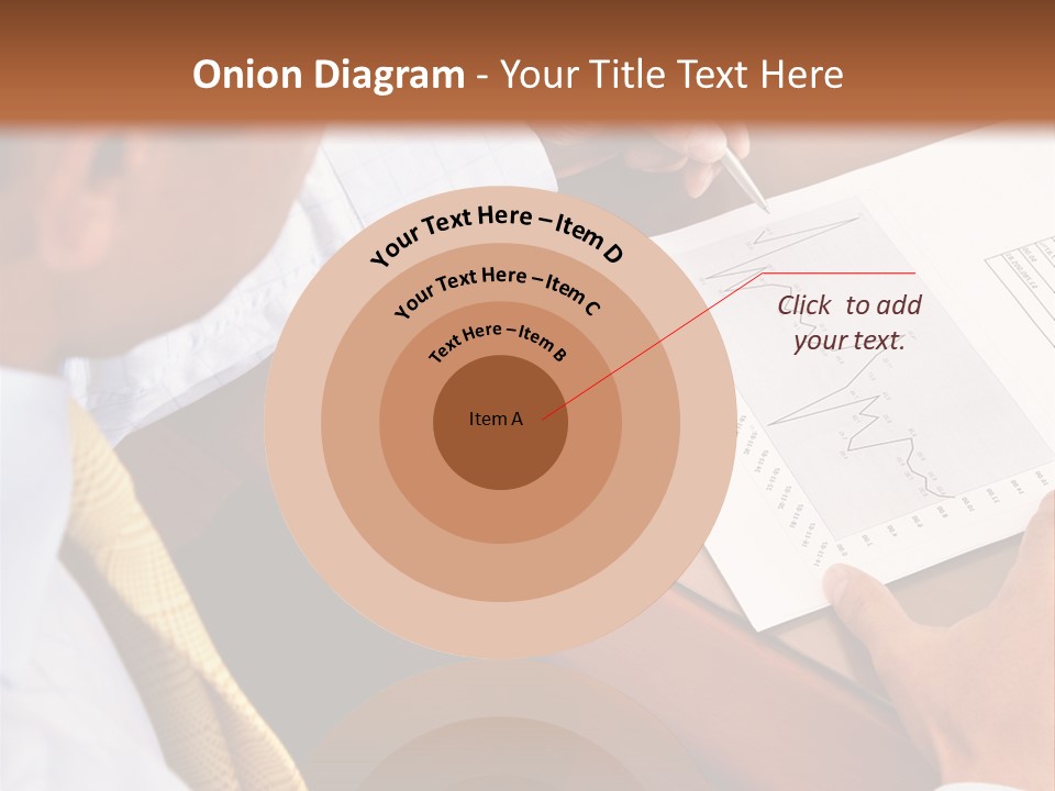 A Man Sitting At A Desk Writing On A Piece Of Paper PowerPoint Template