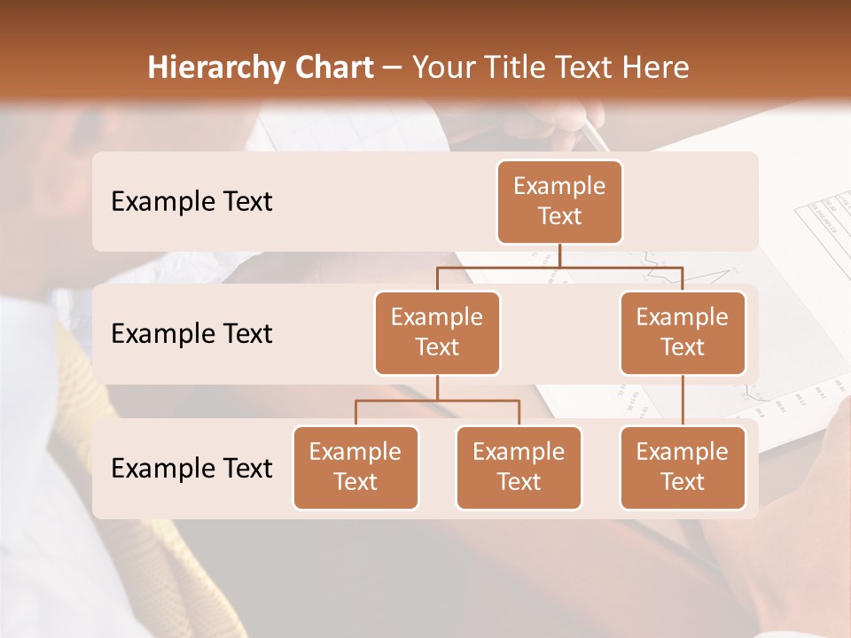 A Man Sitting At A Desk Writing On A Piece Of Paper PowerPoint Template