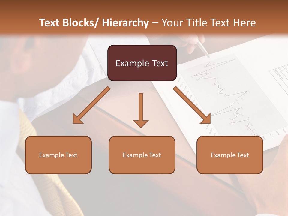 A Man Sitting At A Desk Writing On A Piece Of Paper PowerPoint Template