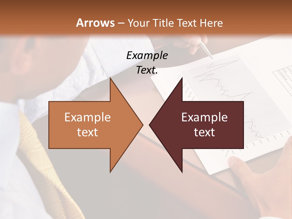 A Man Sitting At A Desk Writing On A Piece Of Paper PowerPoint Template