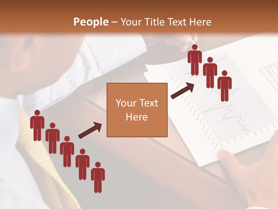 A Man Sitting At A Desk Writing On A Piece Of Paper PowerPoint Template