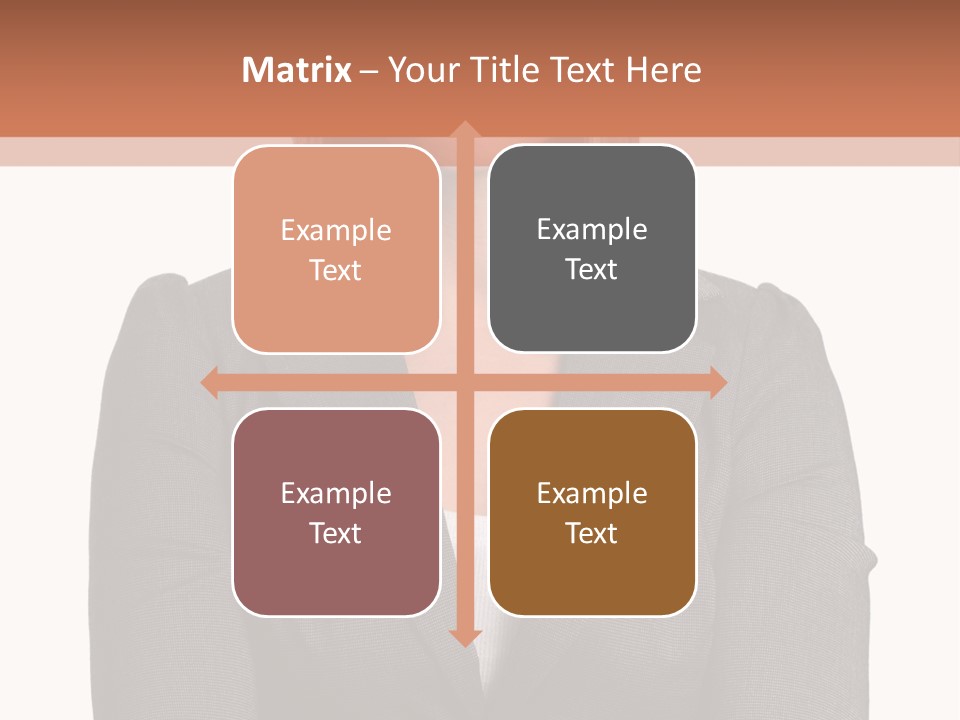 A Woman Is Standing With Her Arms Crossed PowerPoint Template