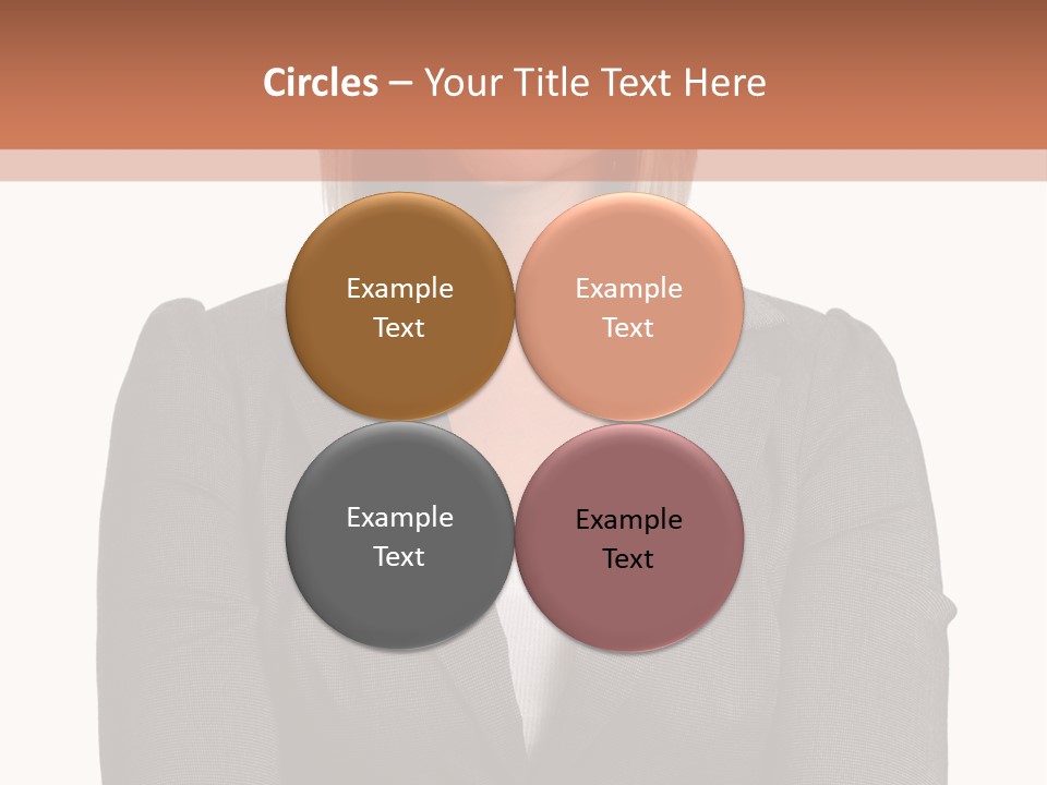 A Woman Is Standing With Her Arms Crossed PowerPoint Template