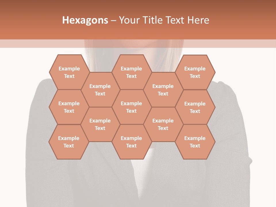 A Woman Is Standing With Her Arms Crossed PowerPoint Template