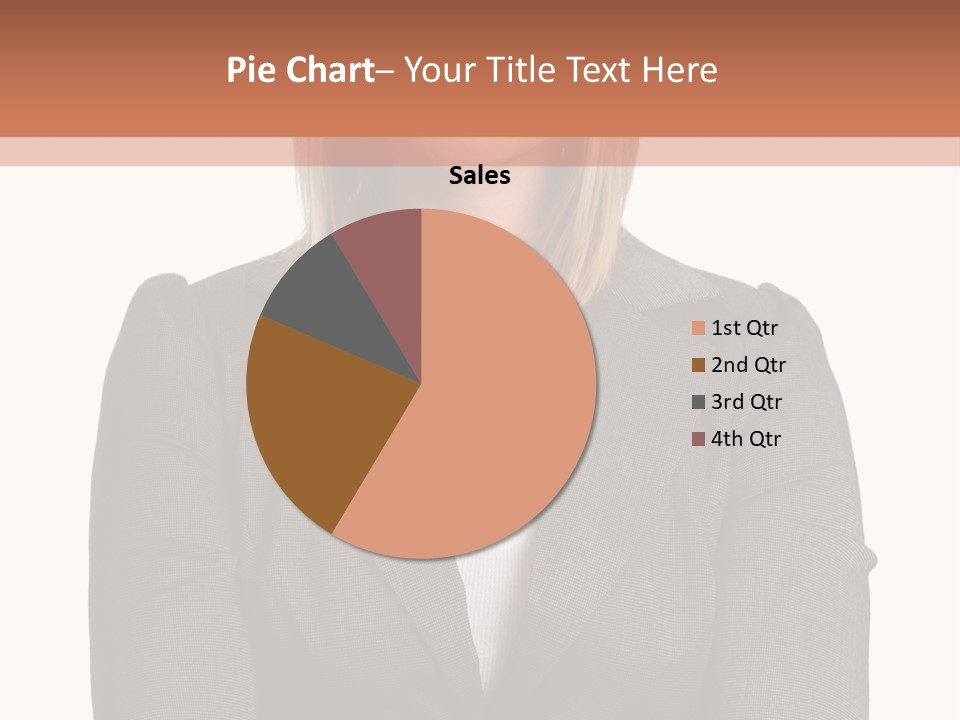 A Woman Is Standing With Her Arms Crossed PowerPoint Template