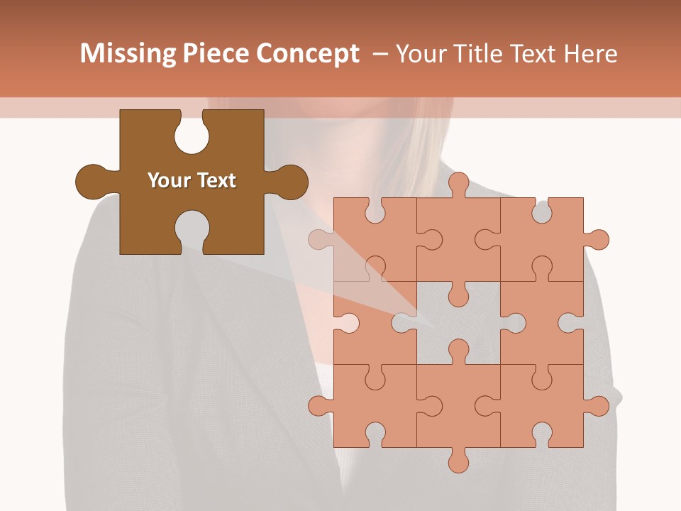 A Woman Is Standing With Her Arms Crossed PowerPoint Template