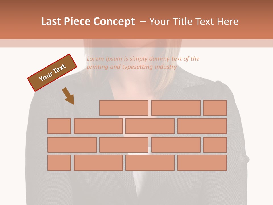 A Woman Is Standing With Her Arms Crossed PowerPoint Template