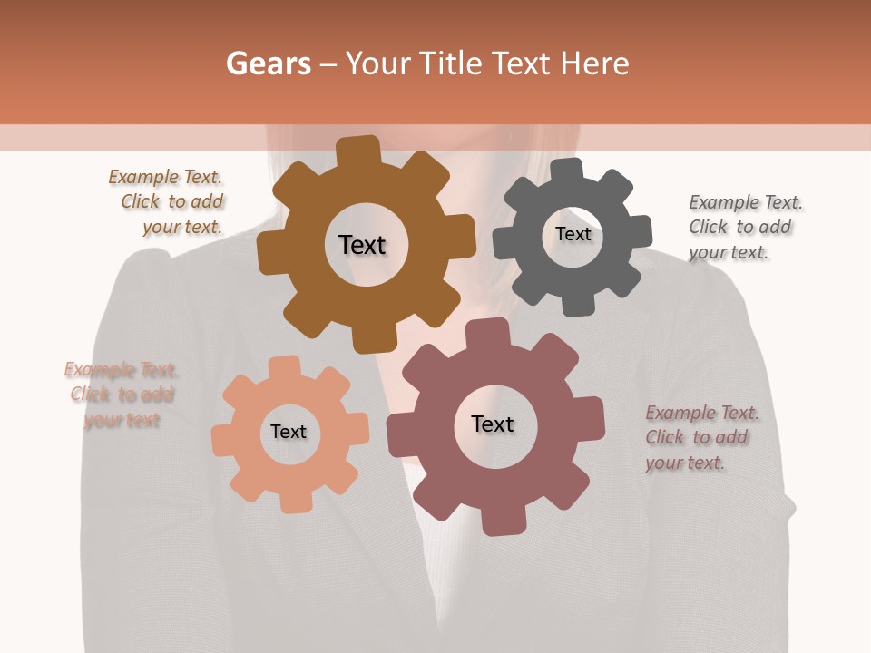 A Woman Is Standing With Her Arms Crossed PowerPoint Template