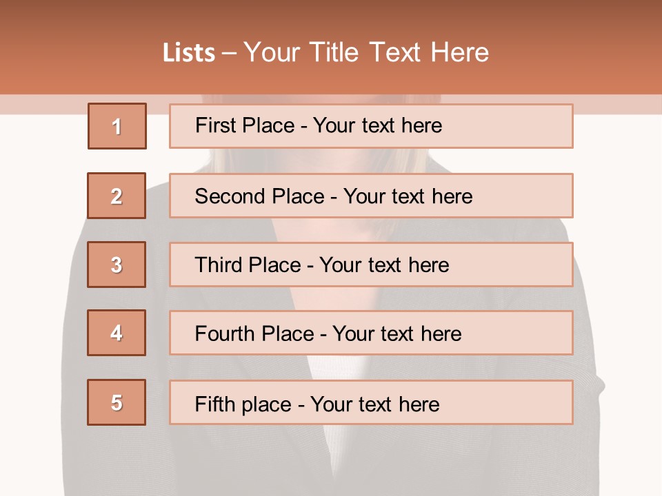 A Woman Is Standing With Her Arms Crossed PowerPoint Template