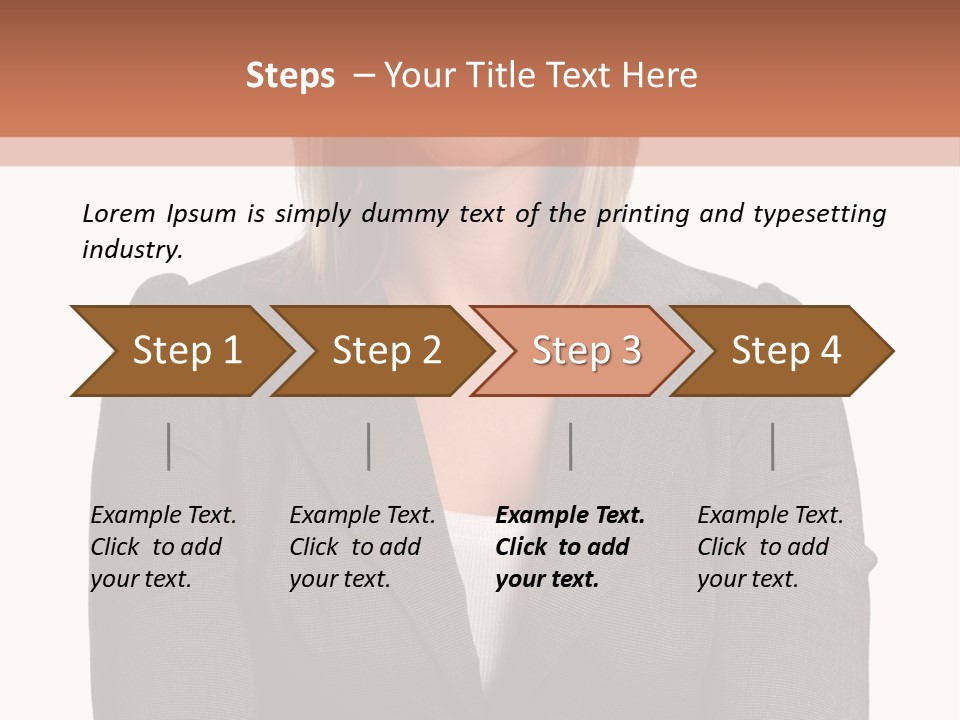 A Woman Is Standing With Her Arms Crossed PowerPoint Template