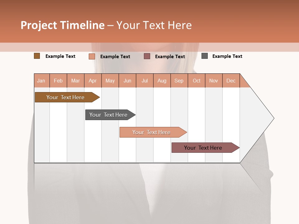 A Woman Is Standing With Her Arms Crossed PowerPoint Template