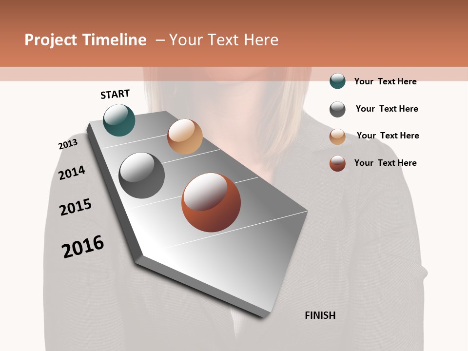 A Woman Is Standing With Her Arms Crossed PowerPoint Template