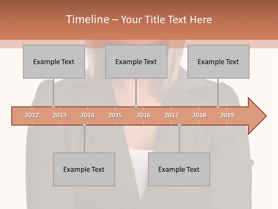 A Woman Is Standing With Her Arms Crossed PowerPoint Template