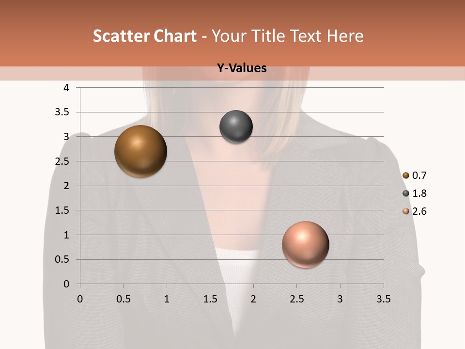 A Woman Is Standing With Her Arms Crossed PowerPoint Template