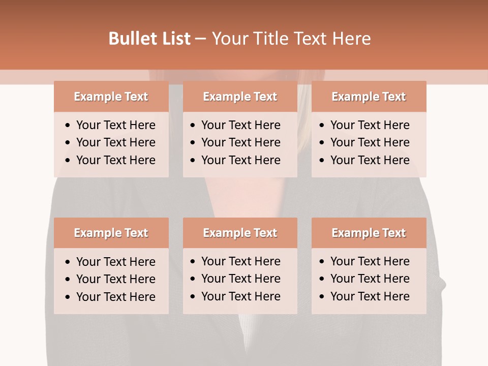 A Woman Is Standing With Her Arms Crossed PowerPoint Template