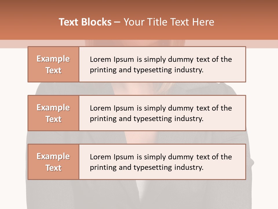 A Woman Is Standing With Her Arms Crossed PowerPoint Template