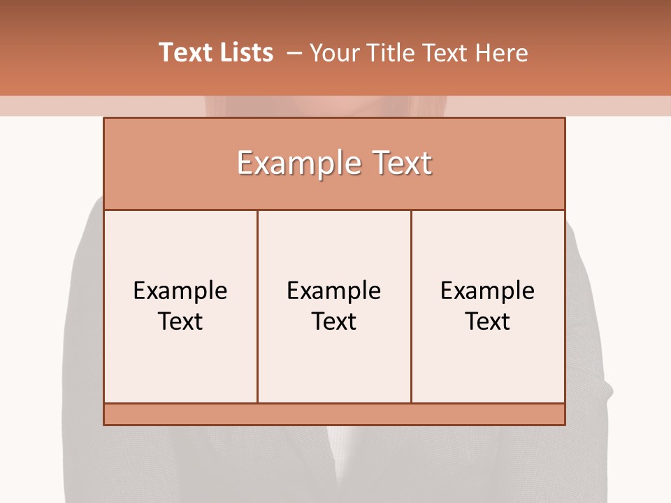 A Woman Is Standing With Her Arms Crossed PowerPoint Template