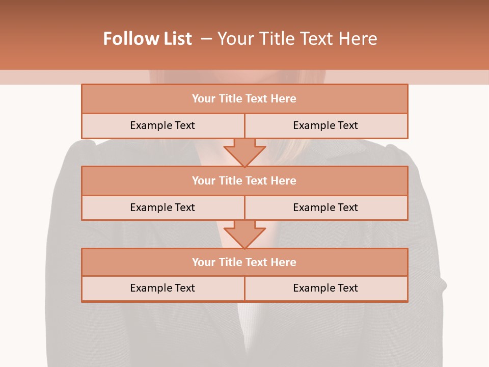 A Woman Is Standing With Her Arms Crossed PowerPoint Template