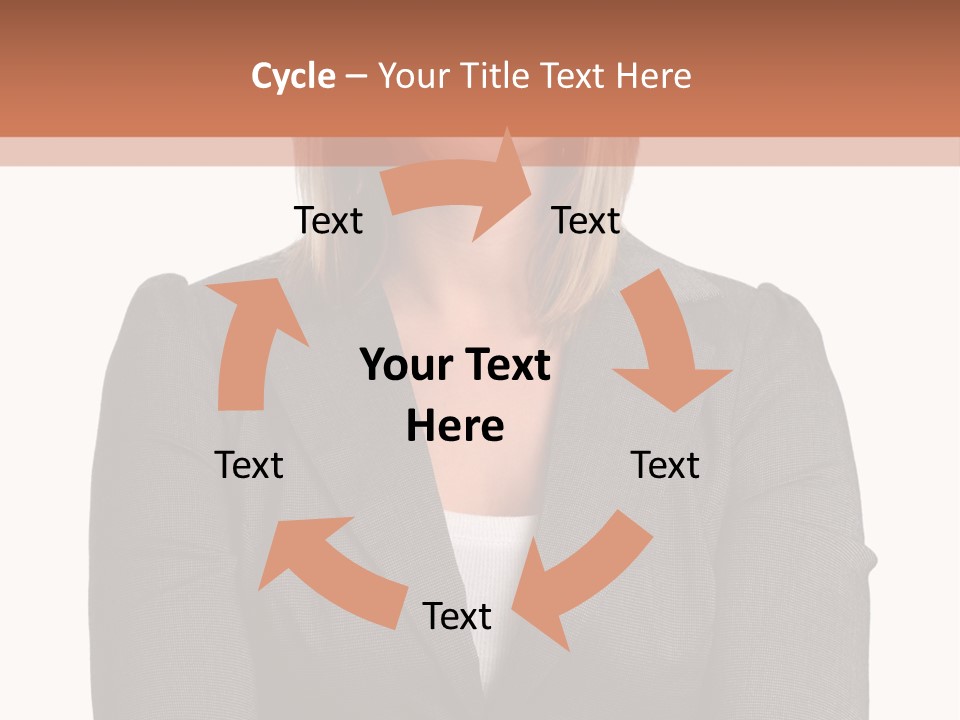 A Woman Is Standing With Her Arms Crossed PowerPoint Template