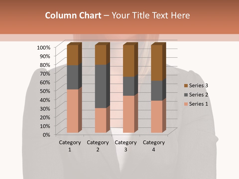 A Woman Is Standing With Her Arms Crossed PowerPoint Template