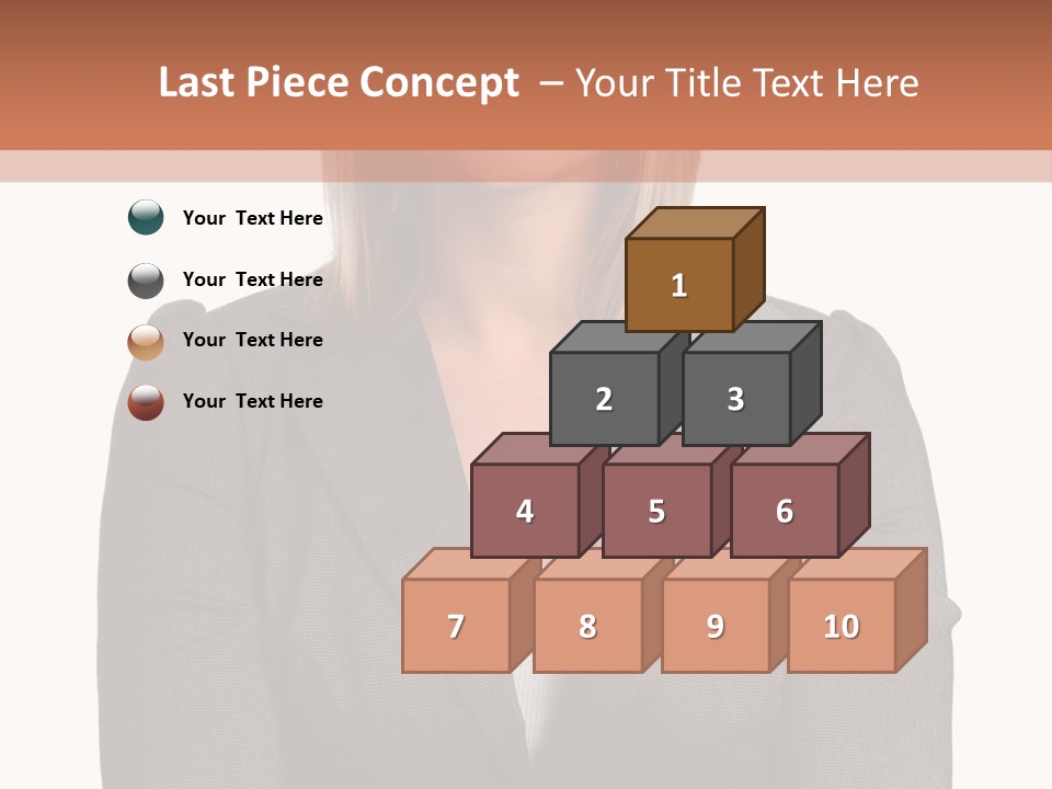 A Woman Is Standing With Her Arms Crossed PowerPoint Template