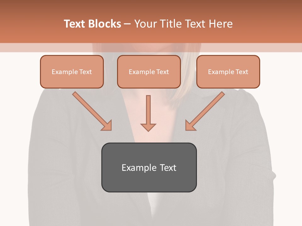 A Woman Is Standing With Her Arms Crossed PowerPoint Template