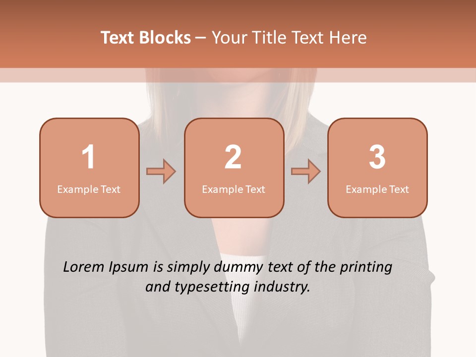 A Woman Is Standing With Her Arms Crossed PowerPoint Template