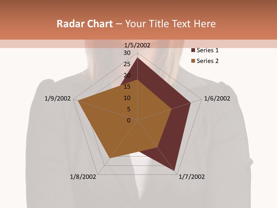 A Woman Is Standing With Her Arms Crossed PowerPoint Template