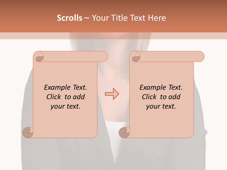A Woman Is Standing With Her Arms Crossed PowerPoint Template