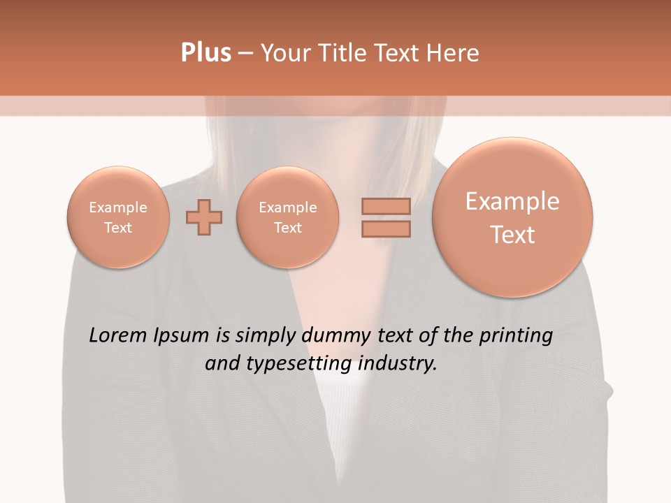 A Woman Is Standing With Her Arms Crossed PowerPoint Template