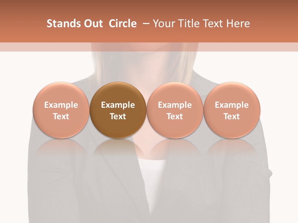 A Woman Is Standing With Her Arms Crossed PowerPoint Template