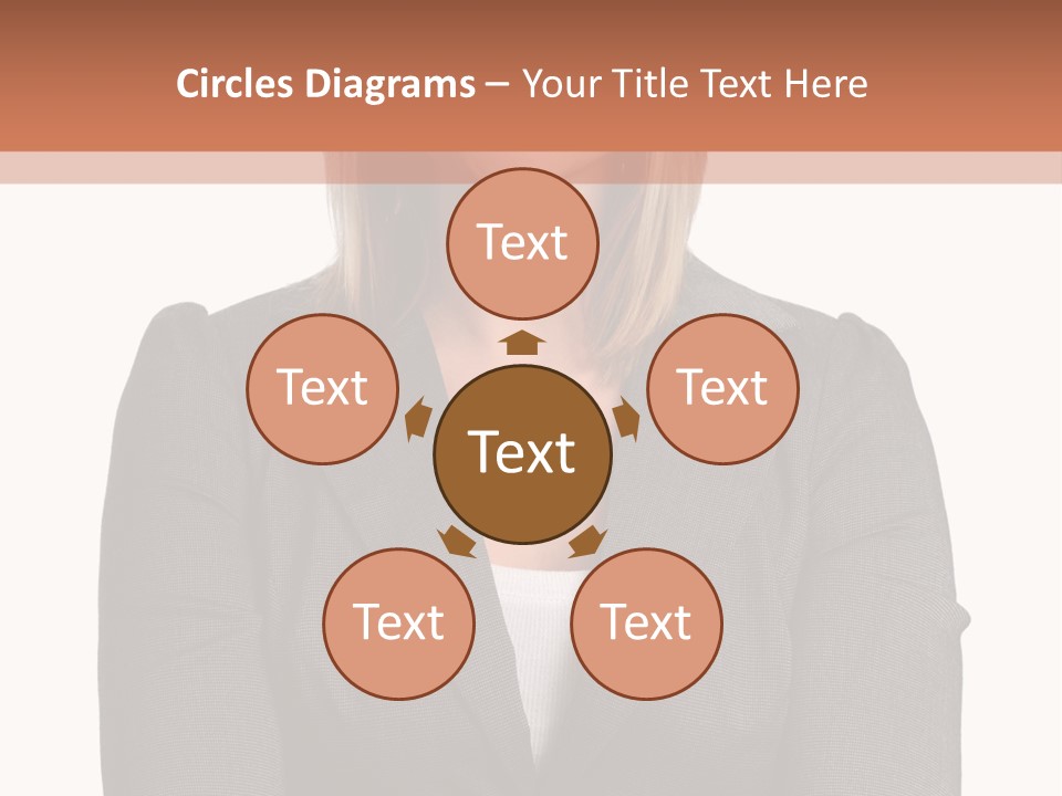 A Woman Is Standing With Her Arms Crossed PowerPoint Template