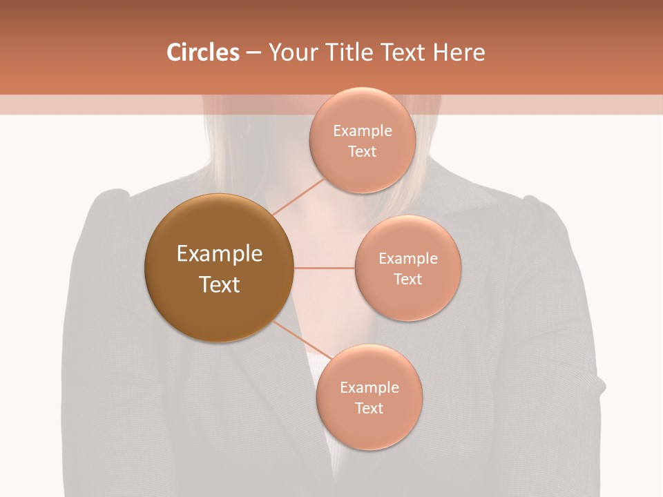 A Woman Is Standing With Her Arms Crossed PowerPoint Template