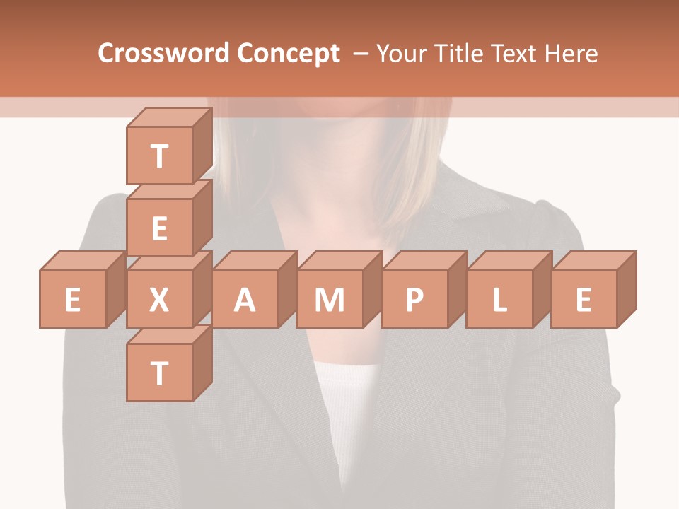 A Woman Is Standing With Her Arms Crossed PowerPoint Template