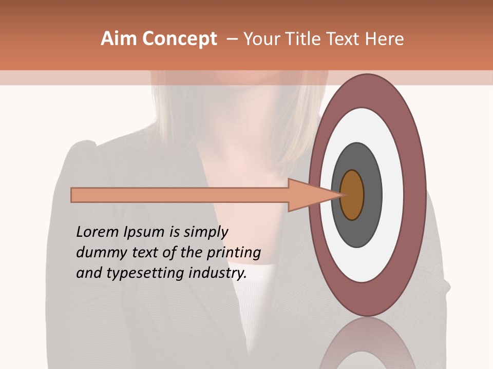 A Woman Is Standing With Her Arms Crossed PowerPoint Template