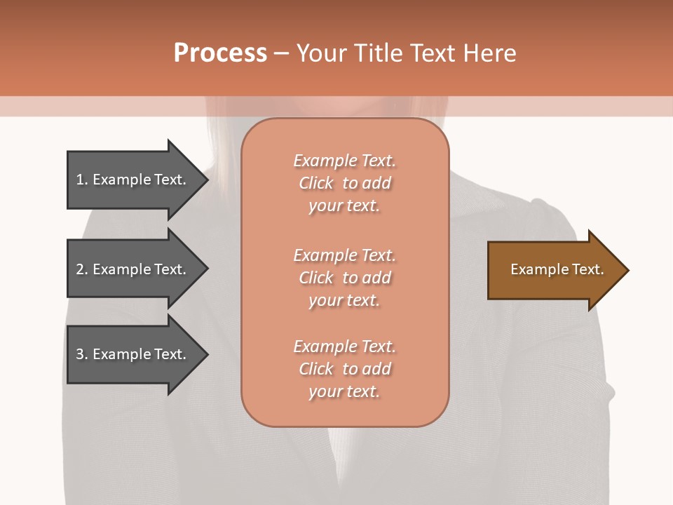 A Woman Is Standing With Her Arms Crossed PowerPoint Template
