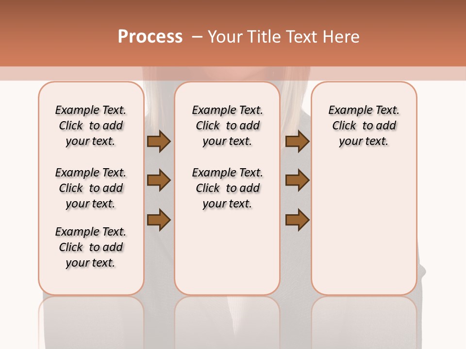 A Woman Is Standing With Her Arms Crossed PowerPoint Template