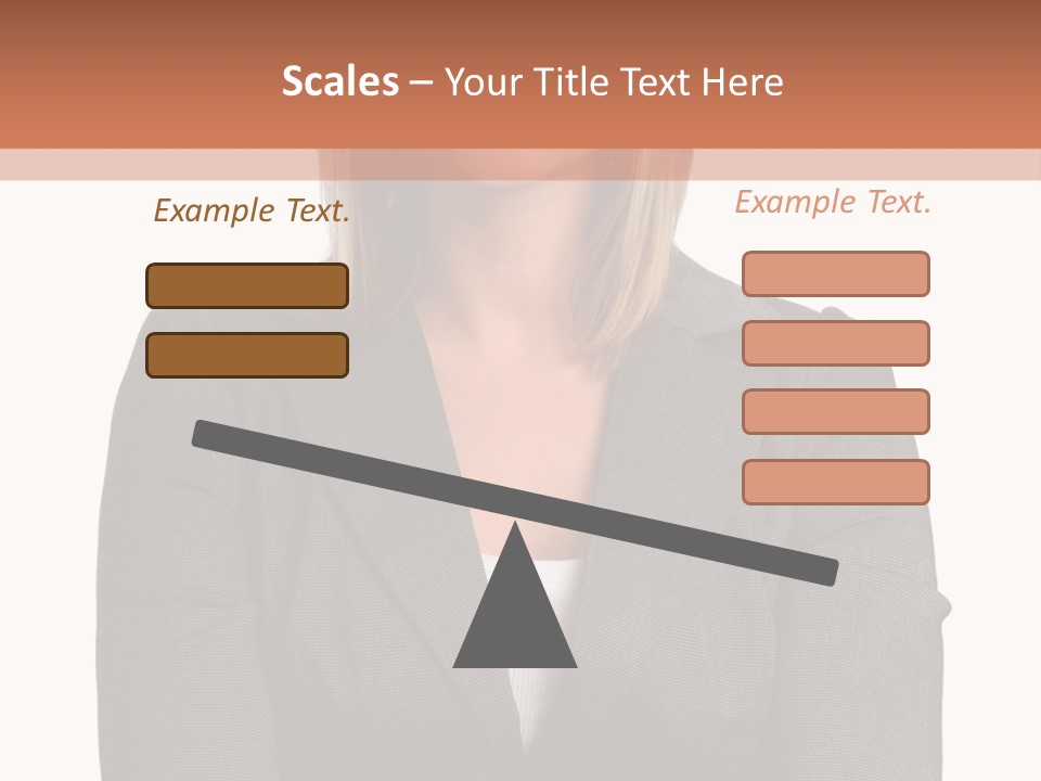 A Woman Is Standing With Her Arms Crossed PowerPoint Template