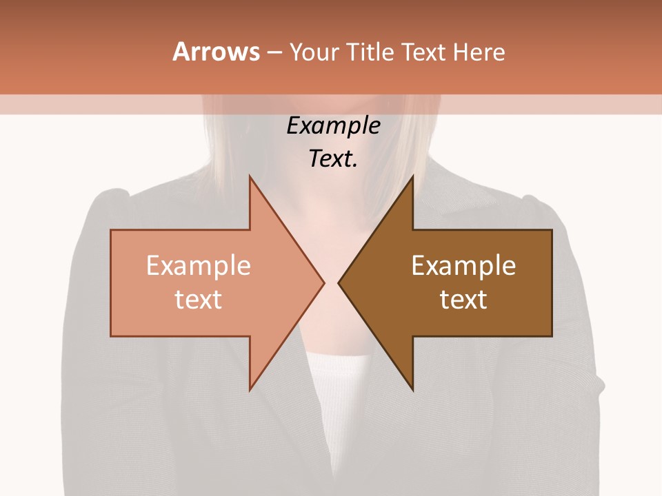 A Woman Is Standing With Her Arms Crossed PowerPoint Template