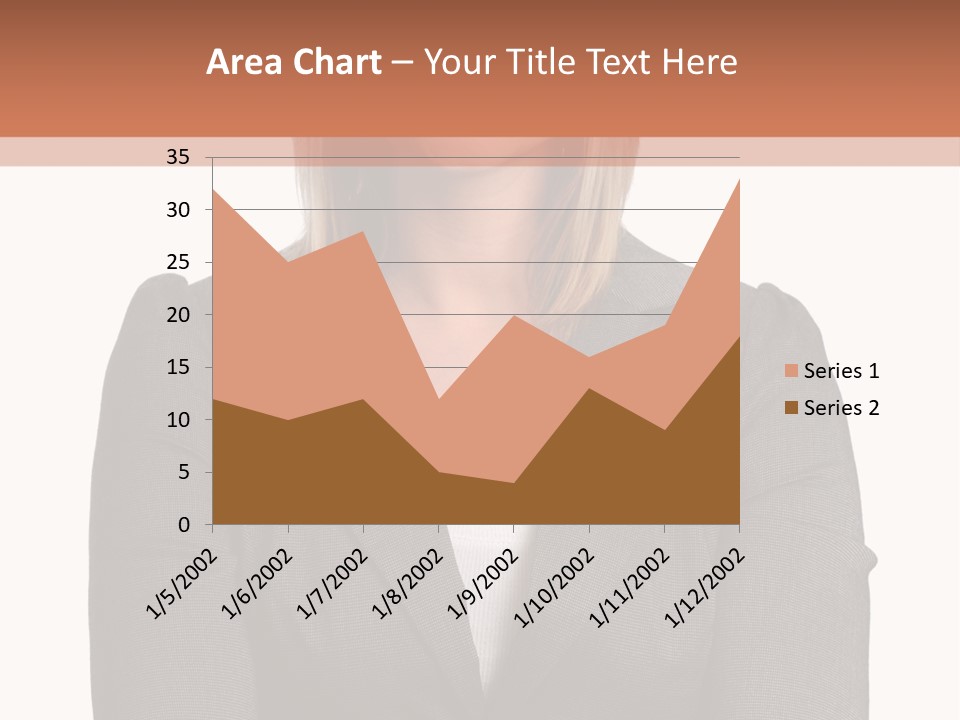 A Woman Is Standing With Her Arms Crossed PowerPoint Template