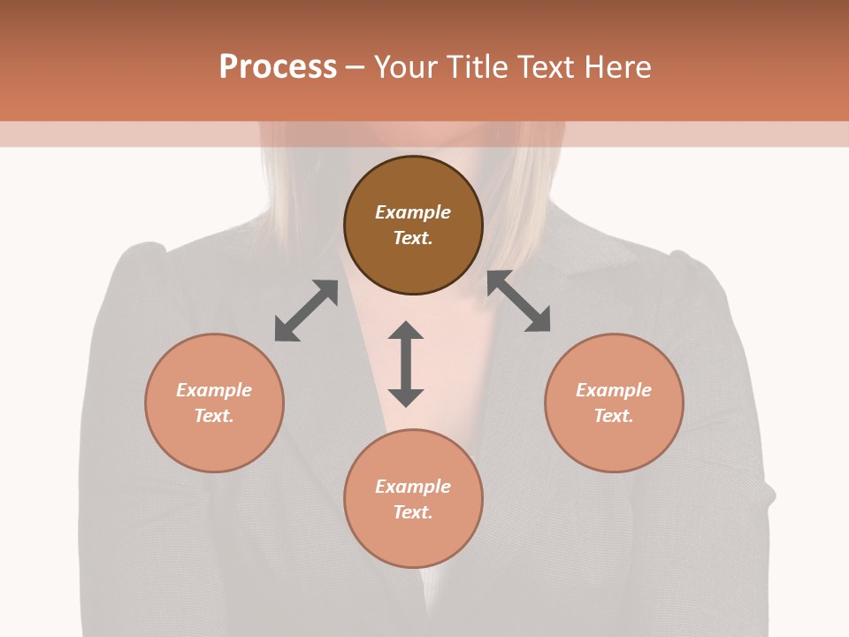 A Woman Is Standing With Her Arms Crossed PowerPoint Template