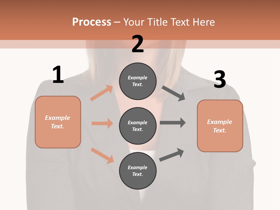 A Woman Is Standing With Her Arms Crossed PowerPoint Template