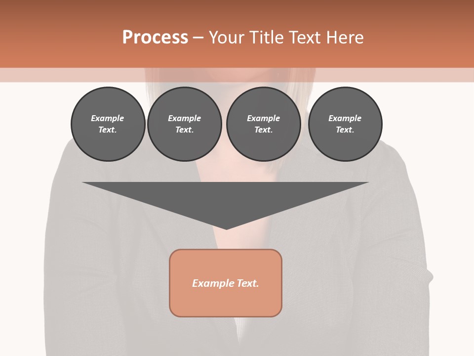 A Woman Is Standing With Her Arms Crossed PowerPoint Template