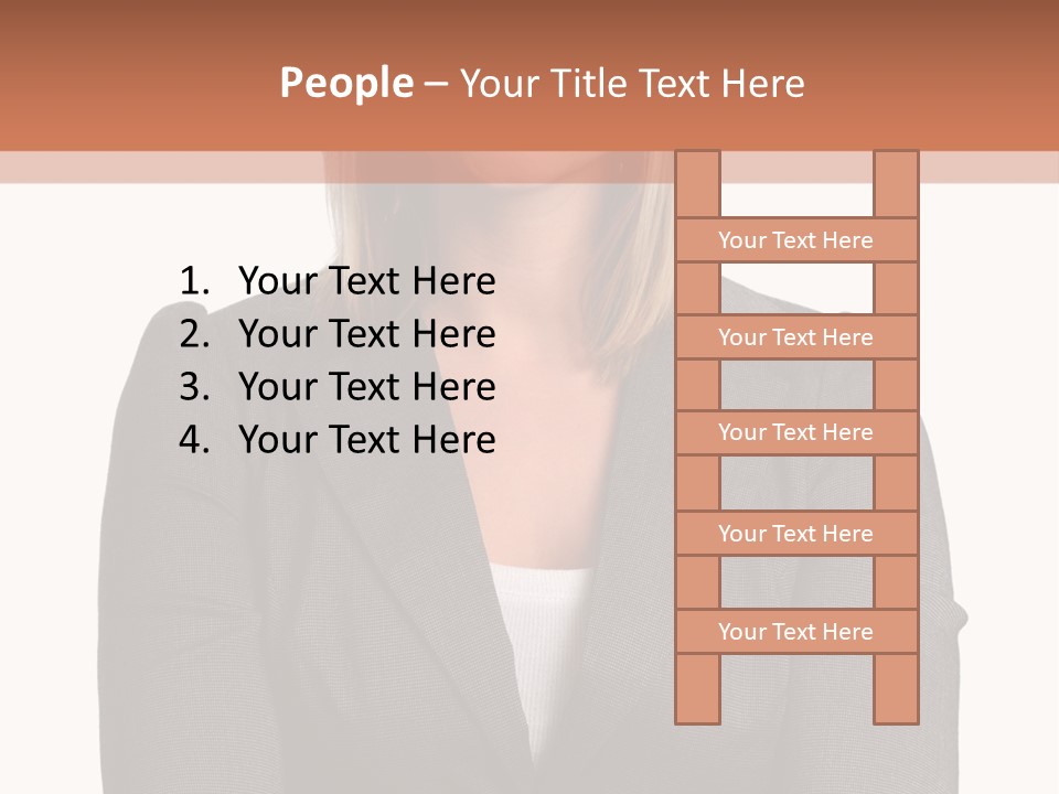 A Woman Is Standing With Her Arms Crossed PowerPoint Template