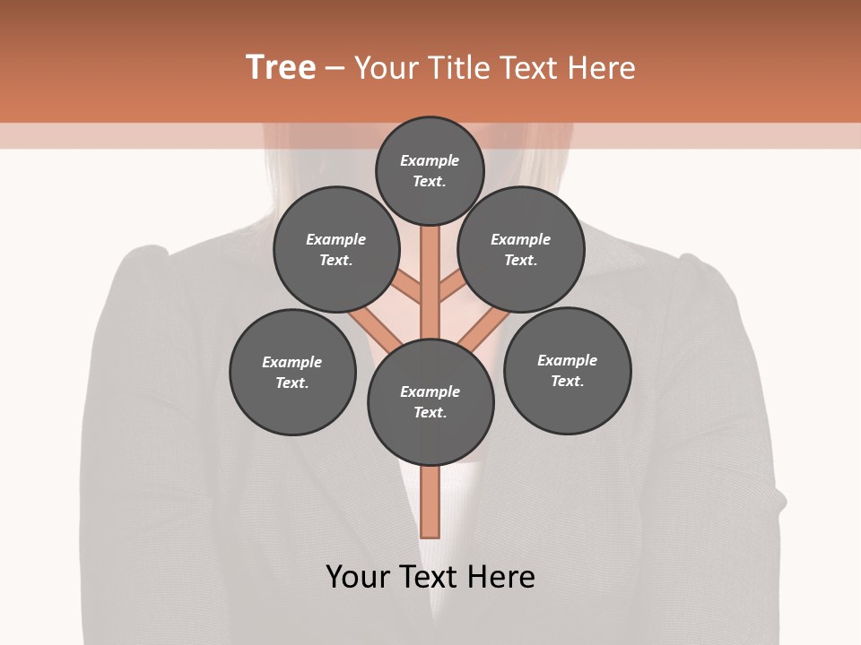 A Woman Is Standing With Her Arms Crossed PowerPoint Template