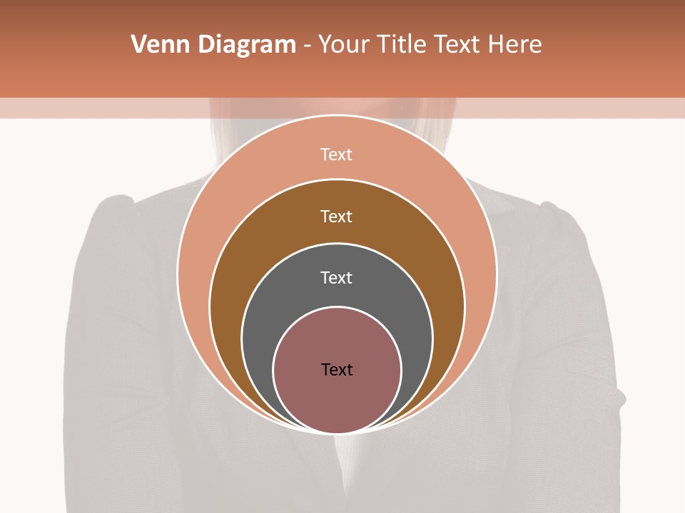 A Woman Is Standing With Her Arms Crossed PowerPoint Template